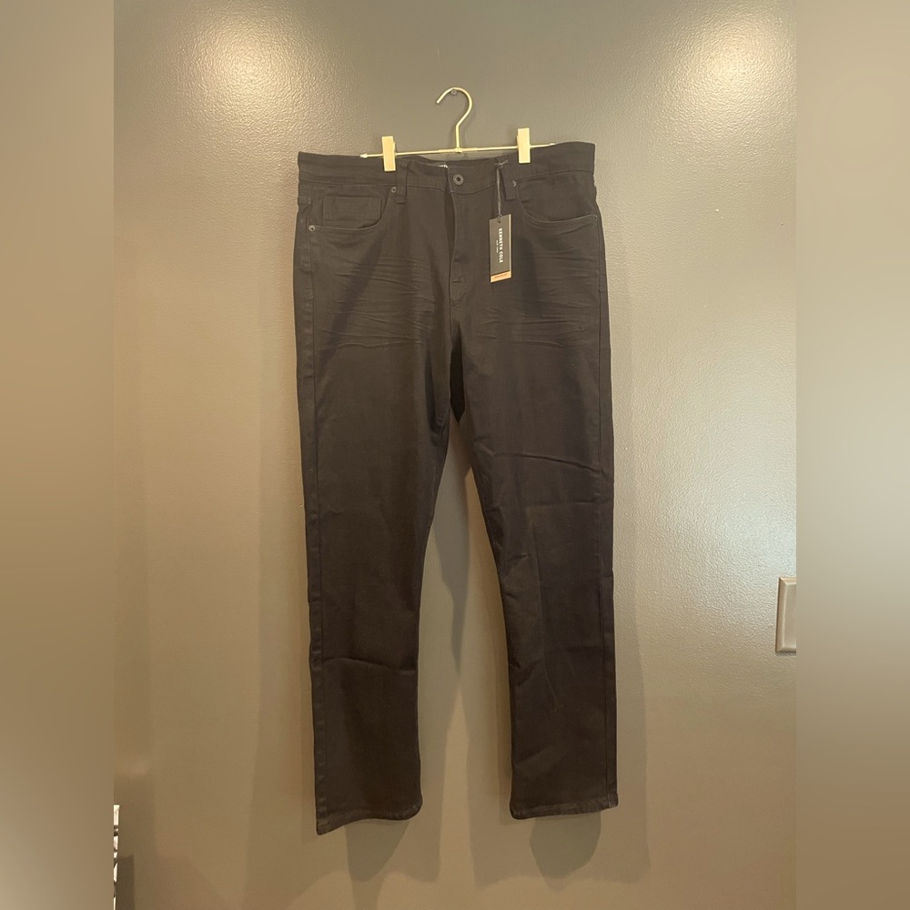 NWT Kenneth Cole Size 36 Charcoal Wash Denim Jeans